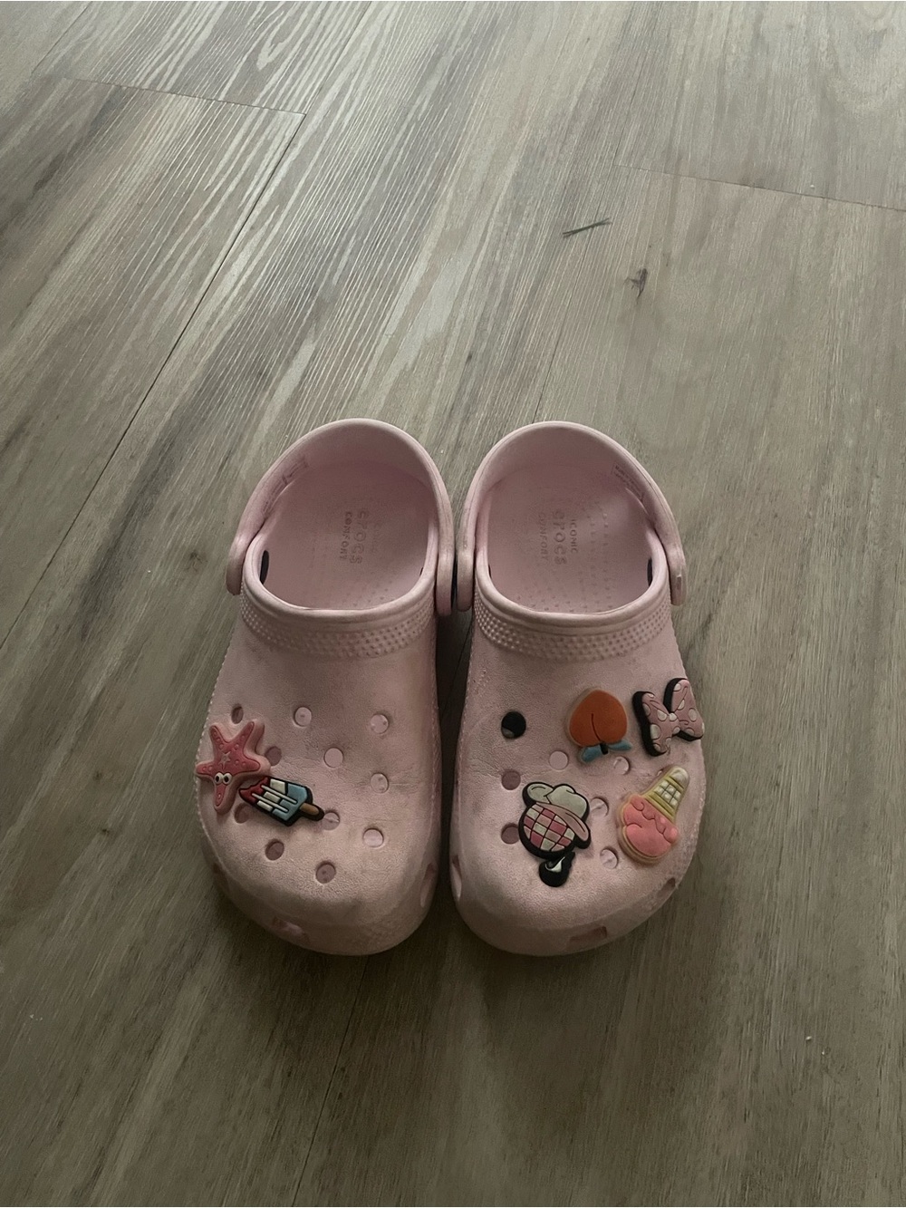 Kids Pink Clogs with Fun Charms
